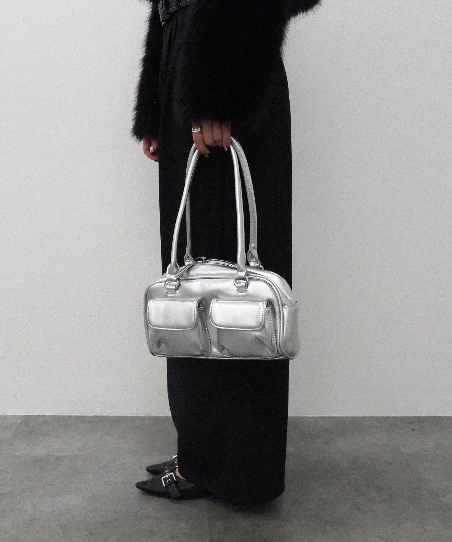 マルチポケットミニボストンバッグ