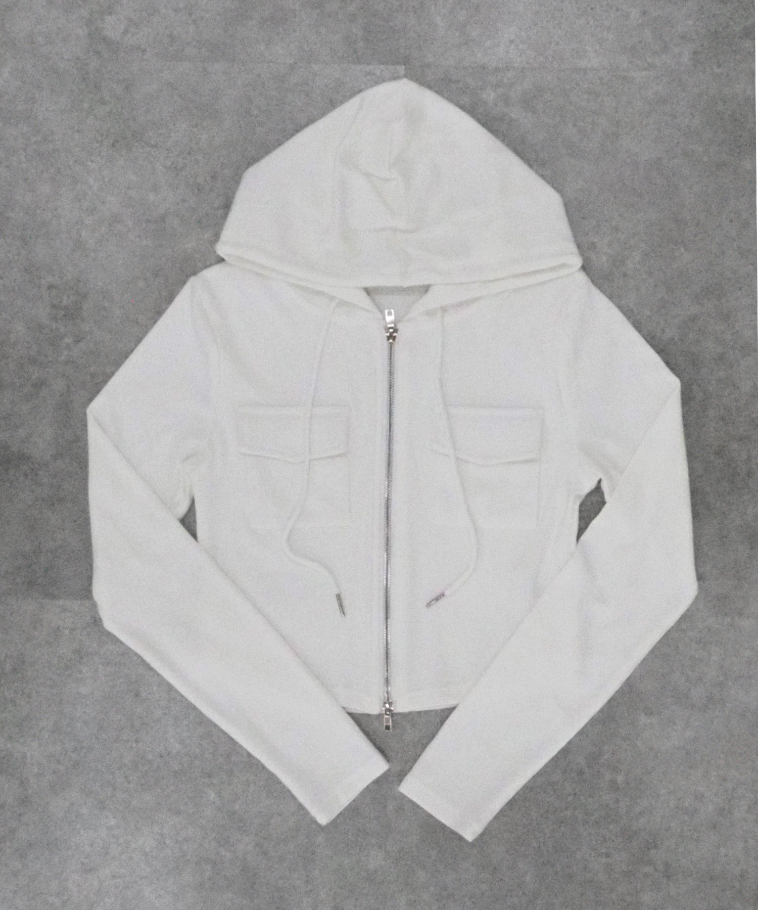 ダブルジップフードパーカー