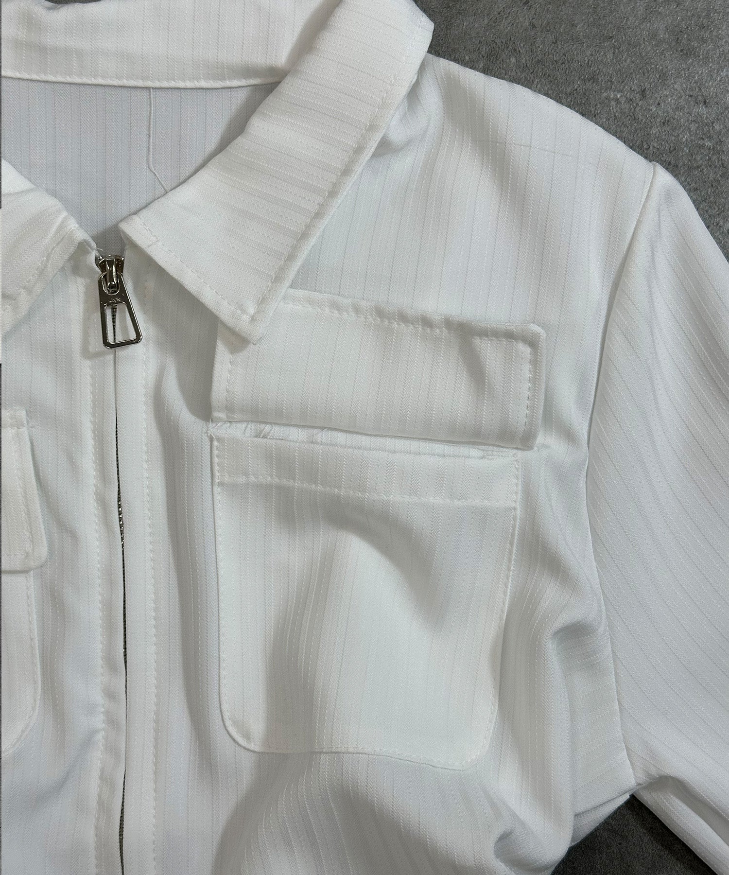 ウエストシェイプジップシャツ