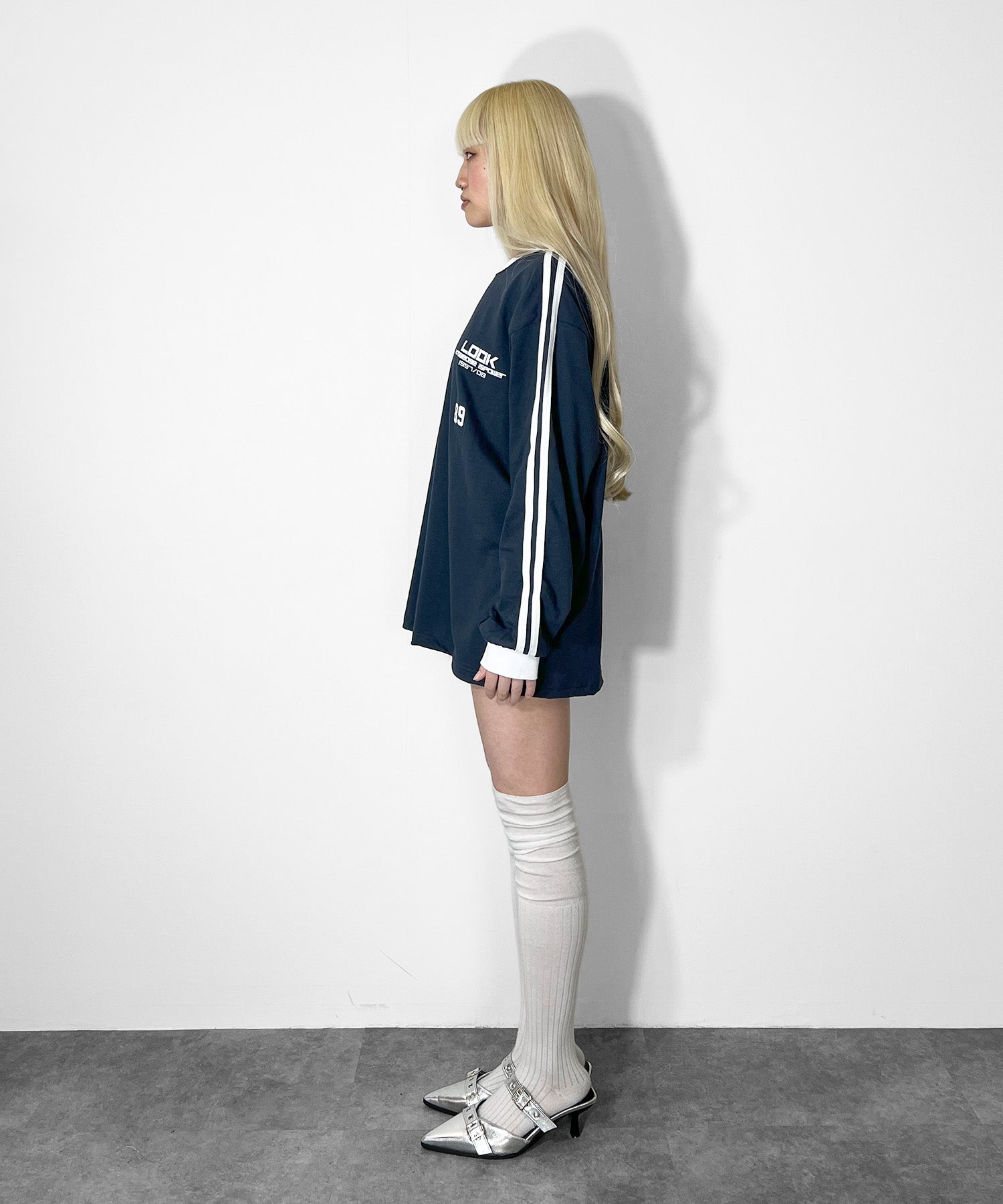 ユニフォーム風ロングTシャツ