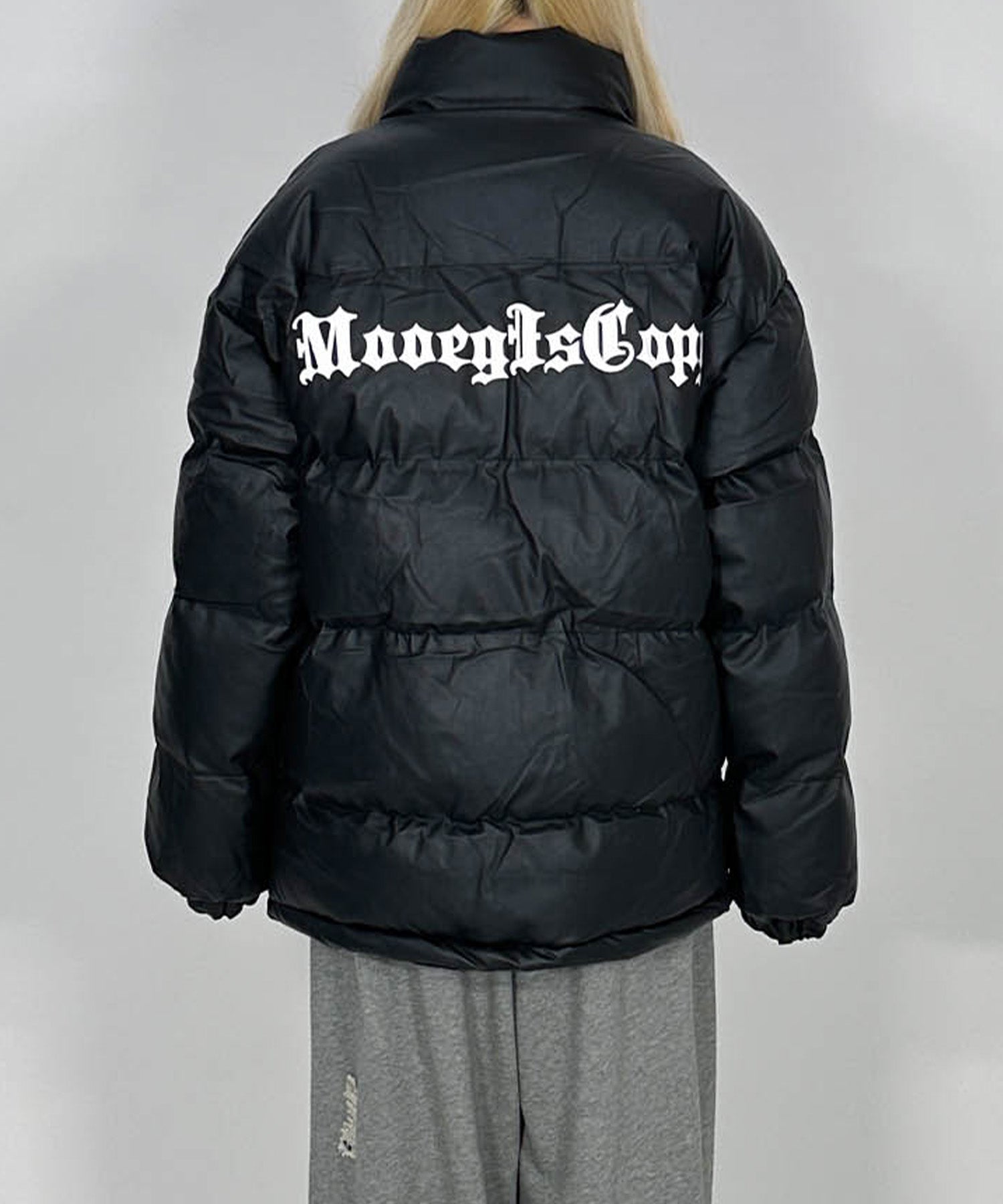 ブラックレターロゴコットンジャケット