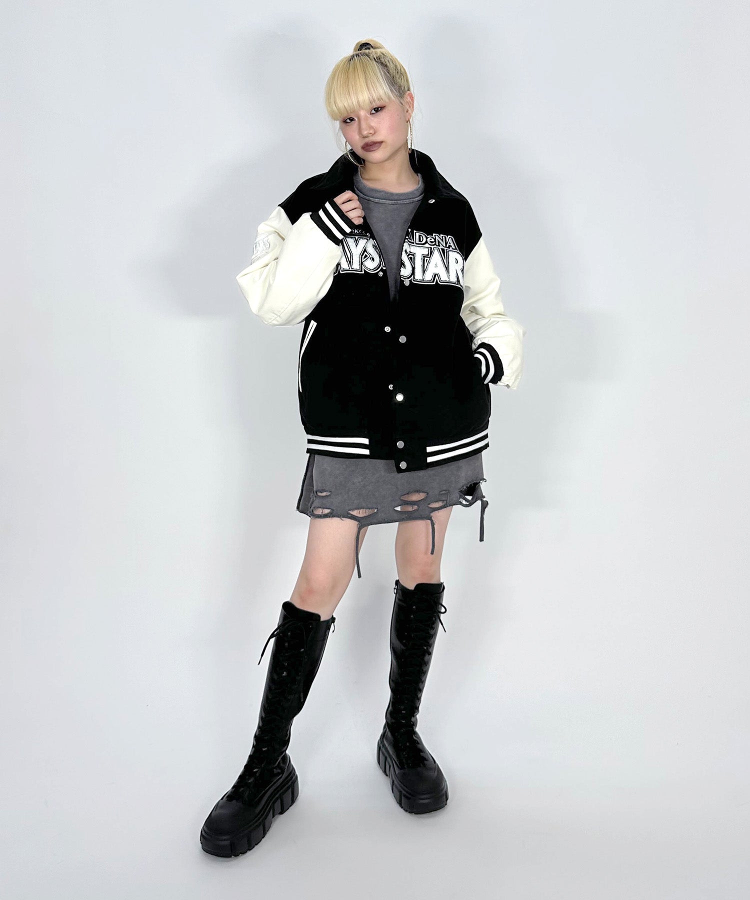 横浜DeNAベイスターズ MATU:TA VARSITY JACKETスタジャン BAYSTARS ライセンス商品] VARSITY JACKET