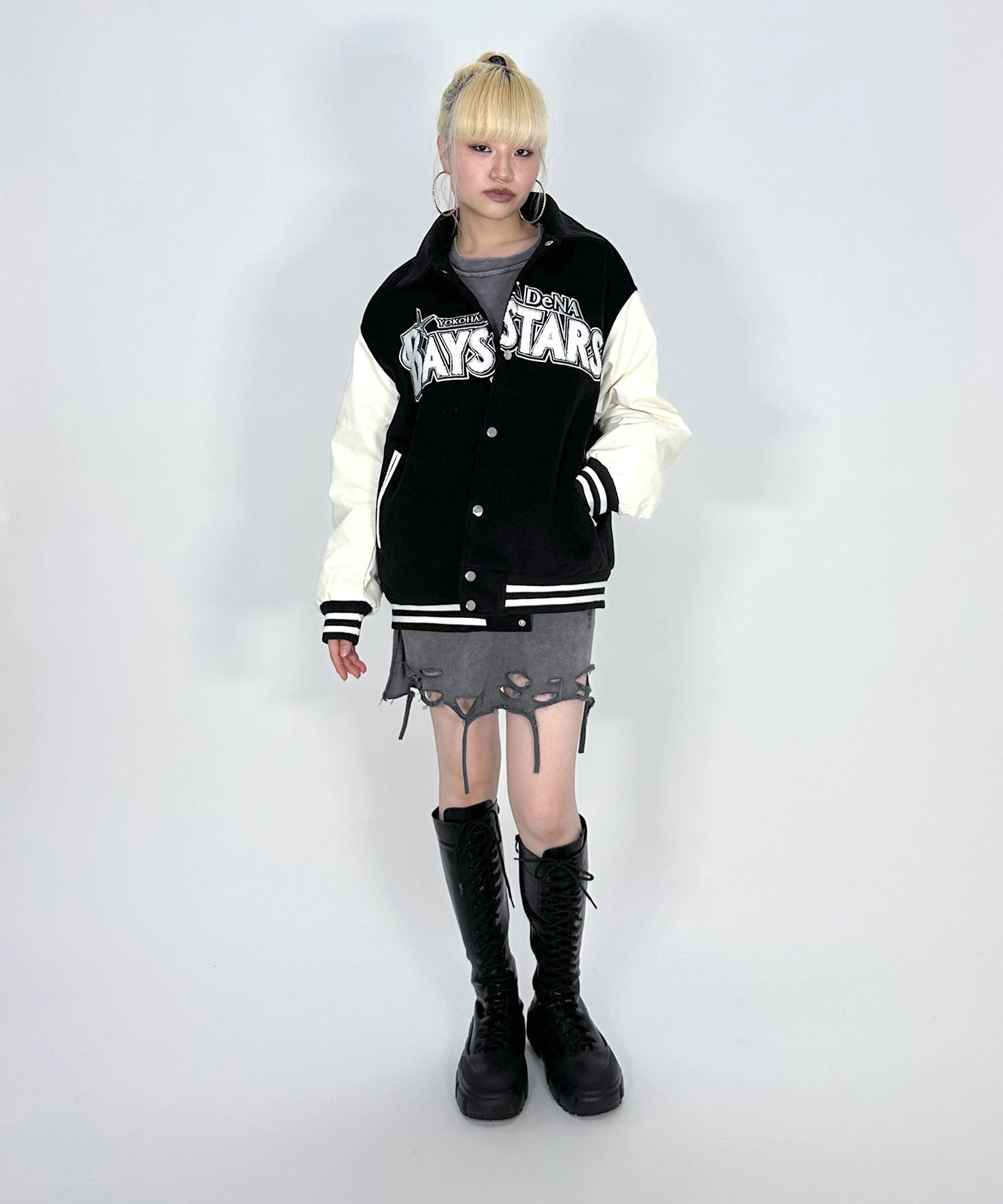 BAYSTARS ライセンス商品] VARSITY JACKET