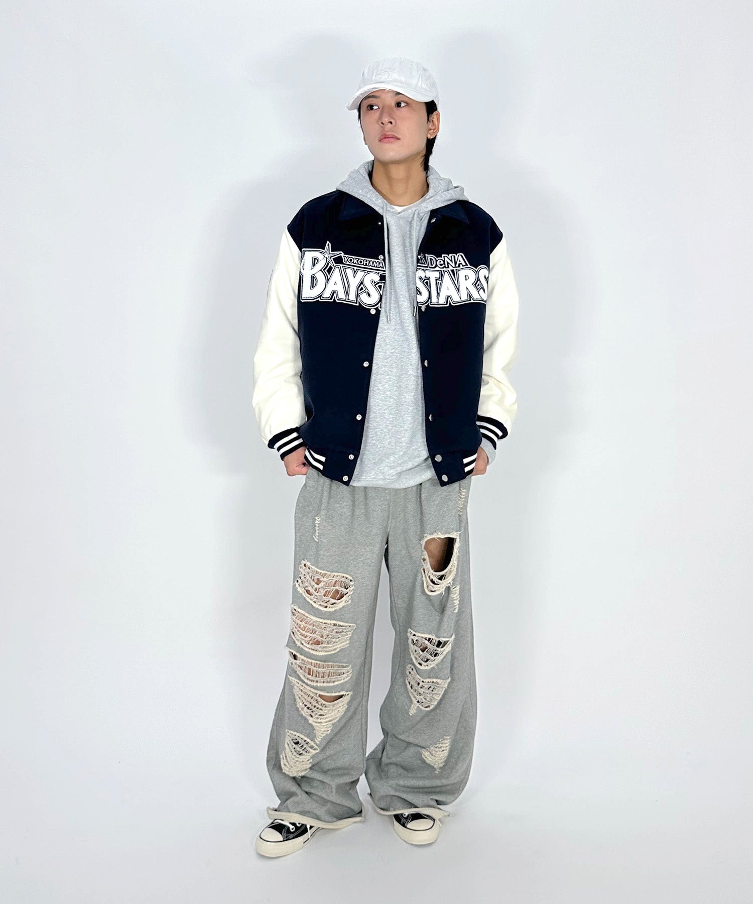 横浜DeNAベイスターズ MATU:TA VARSITY JACKETスタジャン BAYSTARS ライセンス商品] VARSITY JACKET