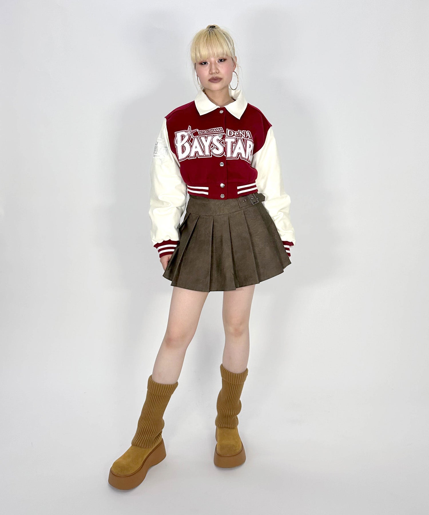 CROPPED VARSITY JACKET