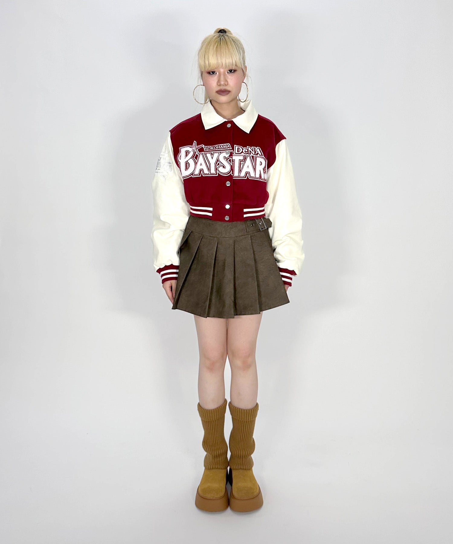CROPPED VARSITY JACKET