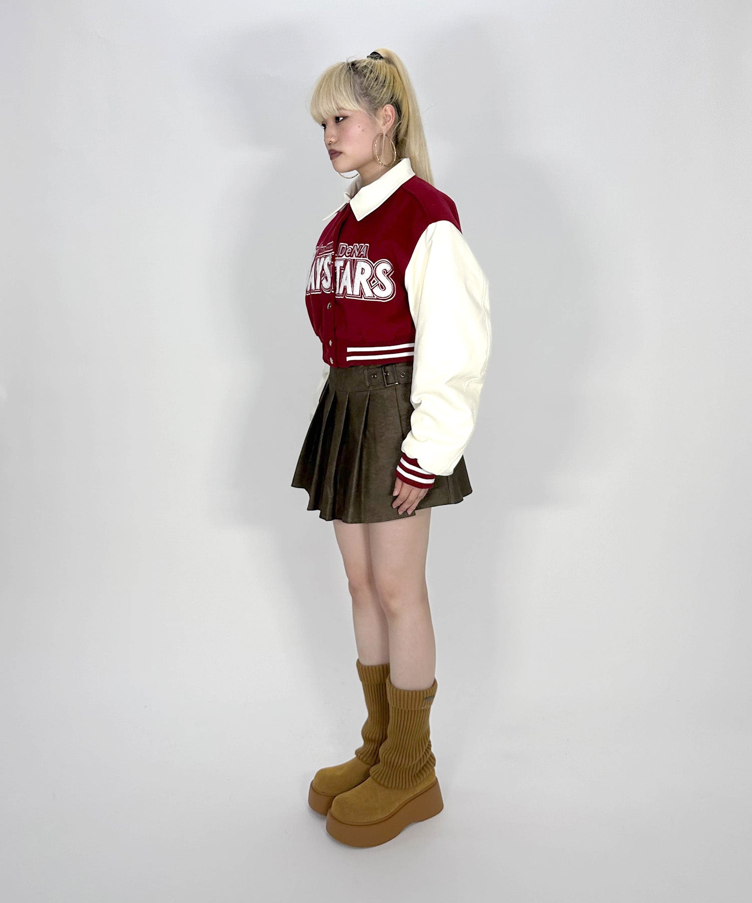 CROPPED VARSITY JACKET