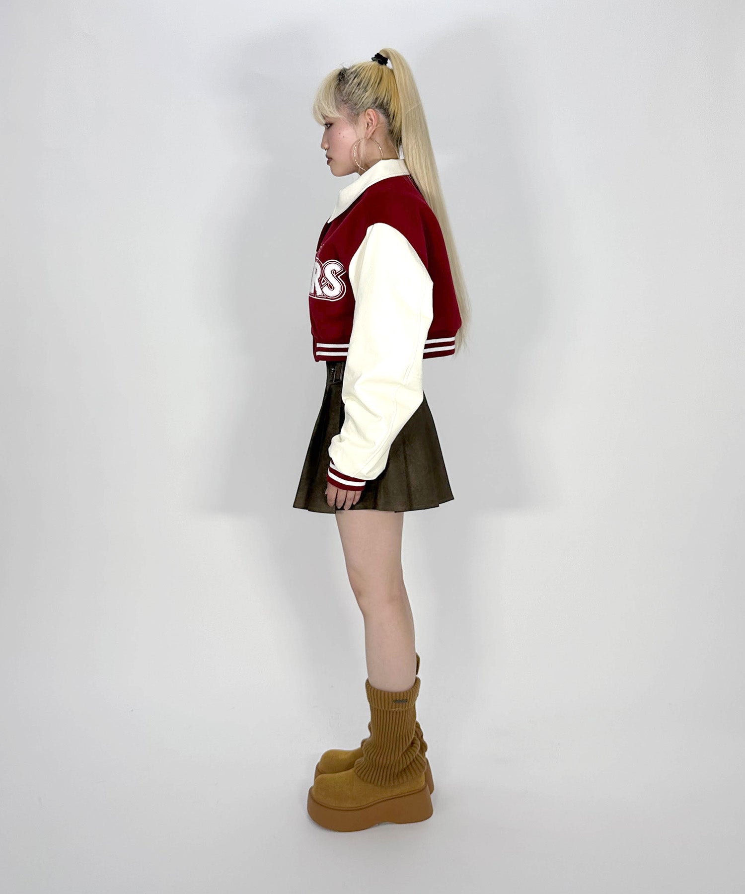 CROPPED VARSITY JACKET