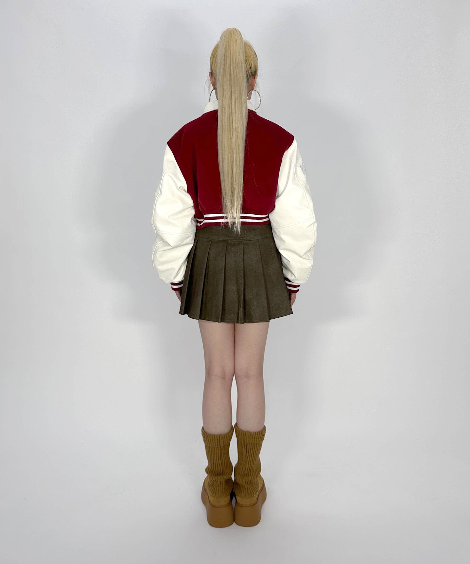 CROPPED VARSITY JACKET