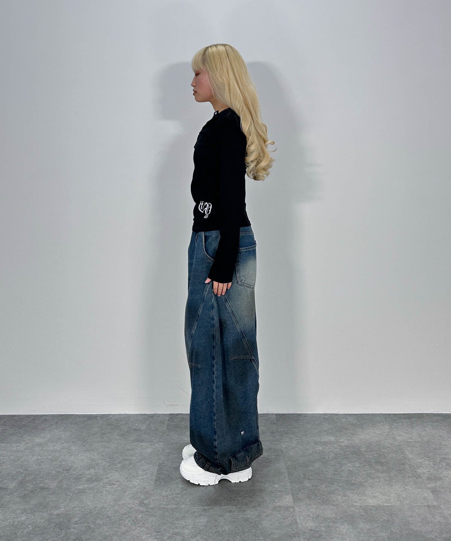 y2kフードシアーカットソー