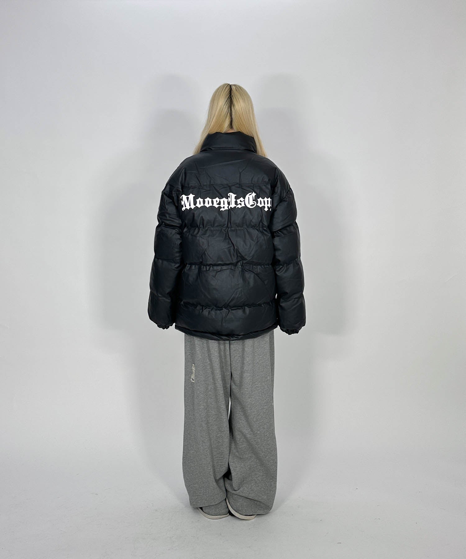 ブラックレターロゴコットンジャケット