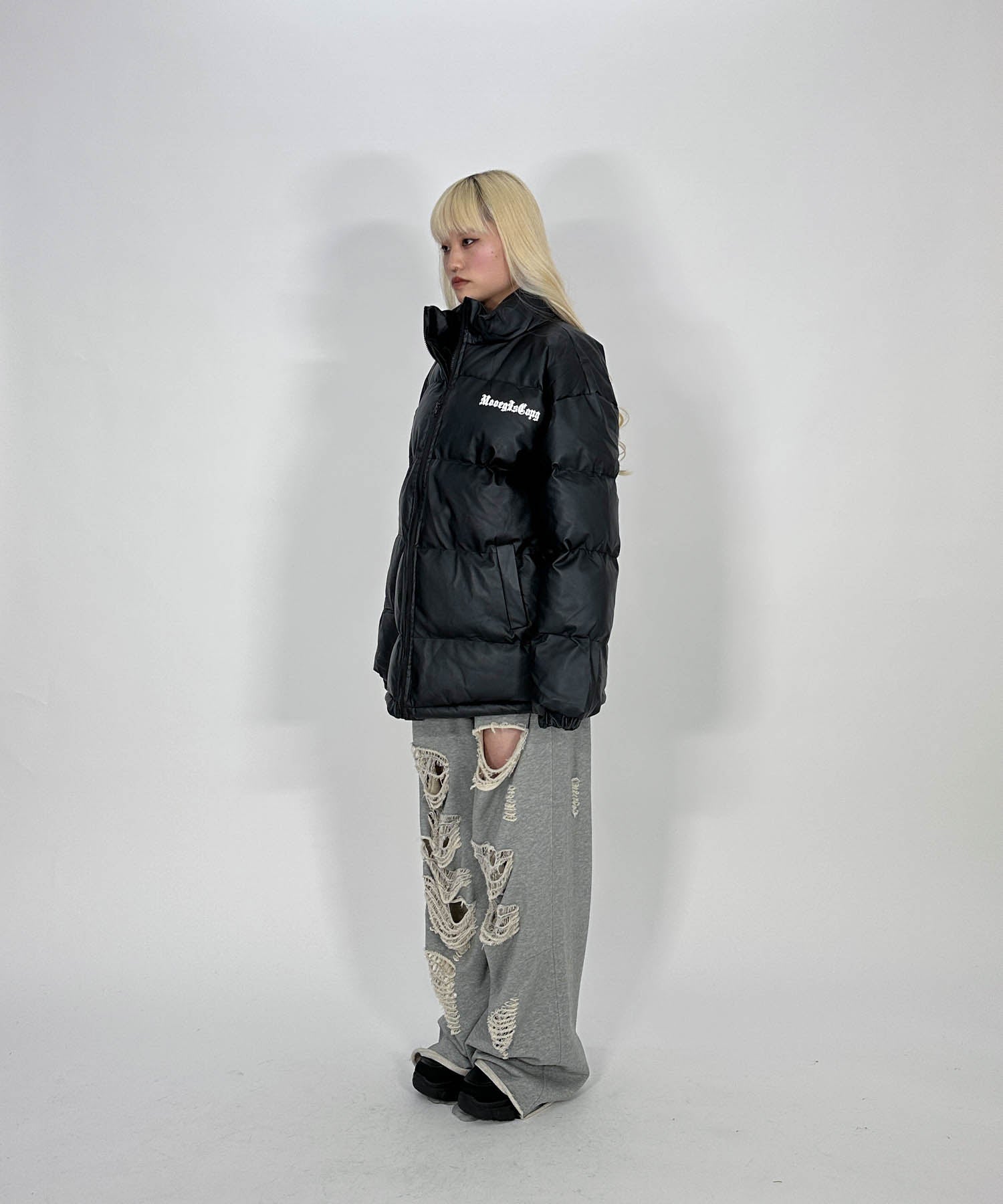 ブラックレターロゴコットンジャケット