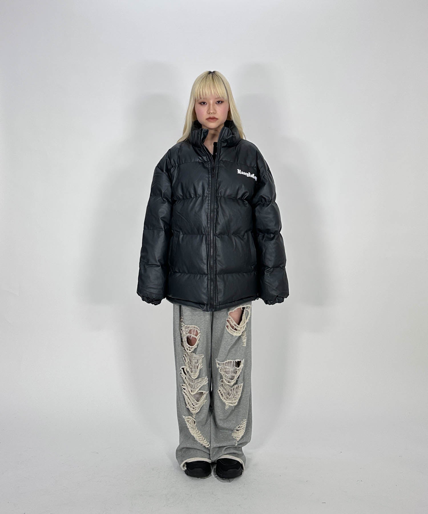 ブラックレターロゴコットンジャケット