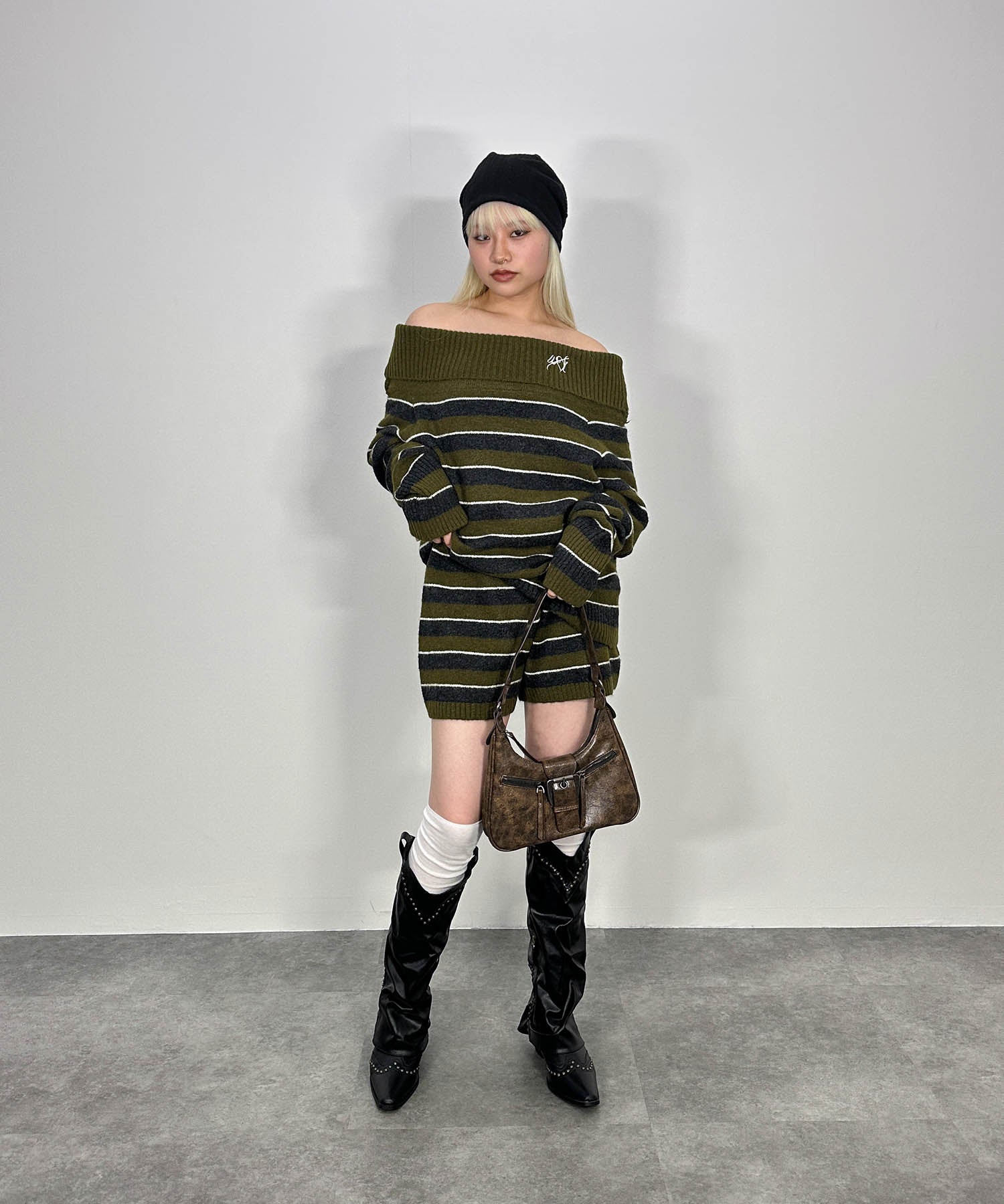 ボーダーニットセットアップ