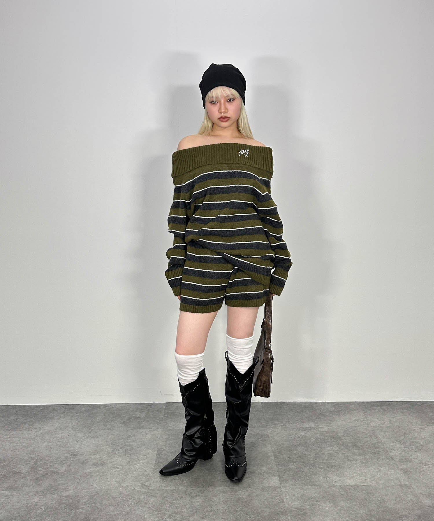 ボーダーニットセットアップ