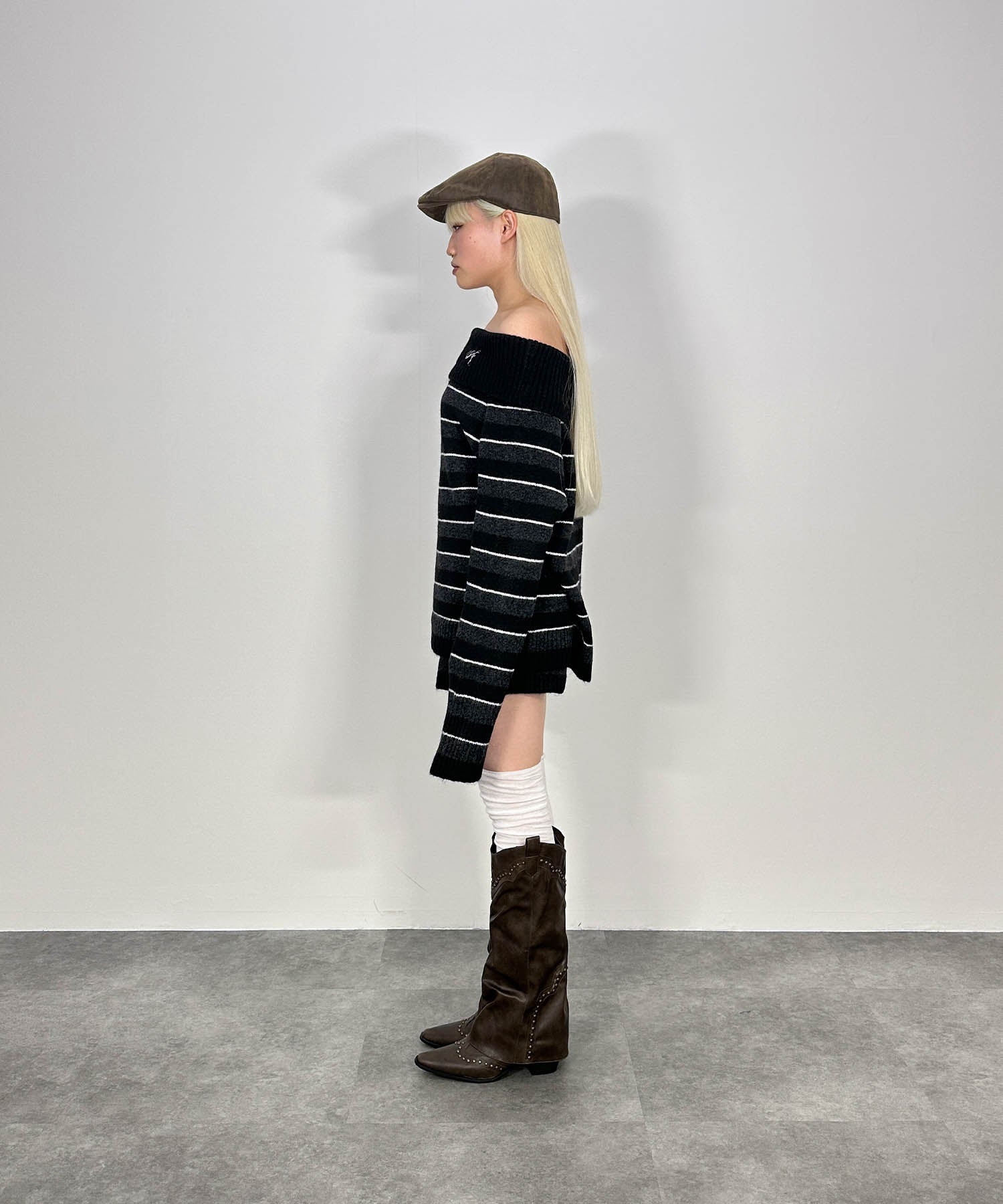 ボーダーニットセットアップ