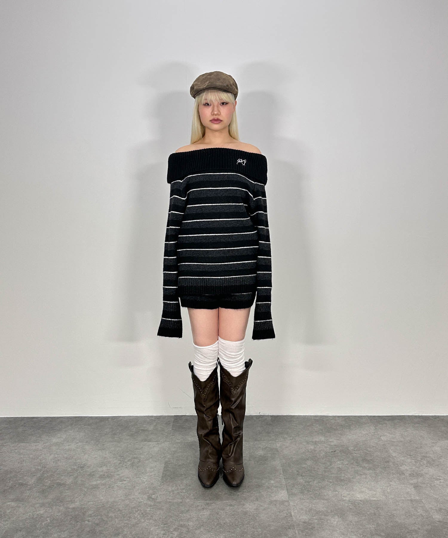 ボーダーニットセットアップ