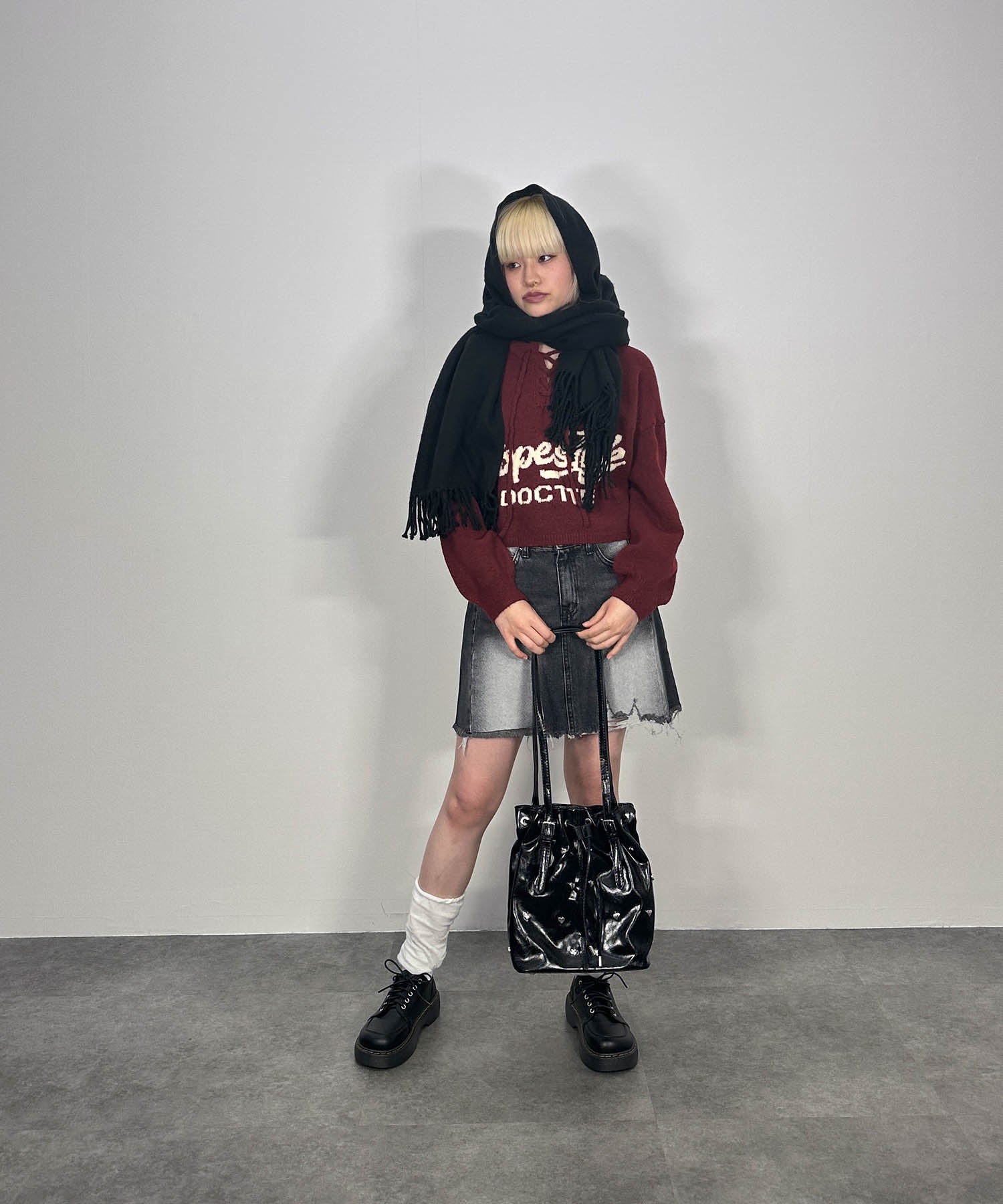 ハートドットバケットショルダーバッグ