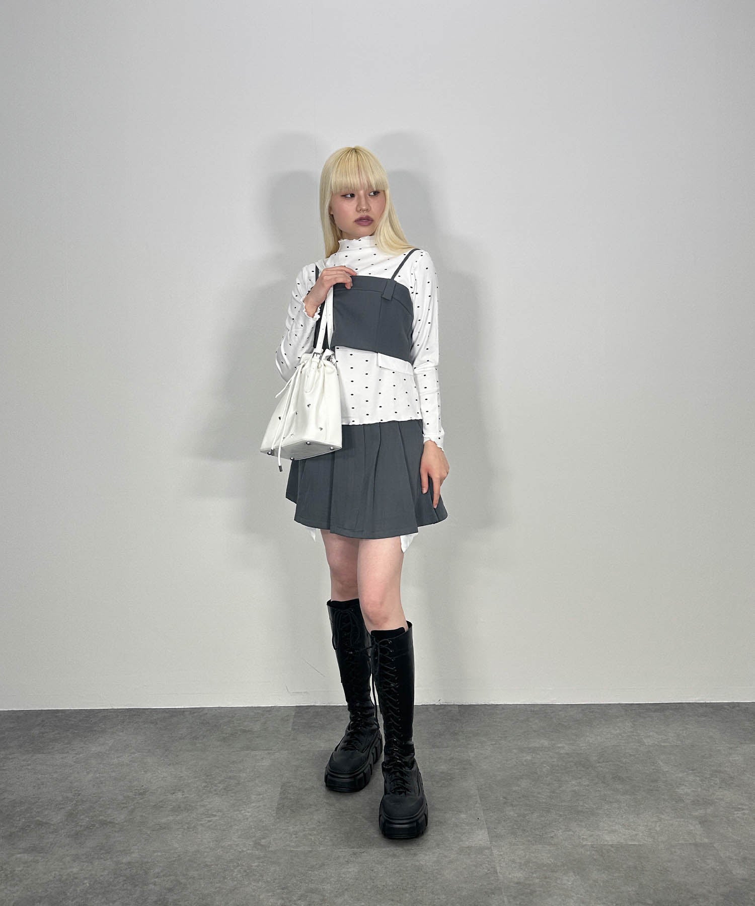 シャツレイヤードデザインセットアップ