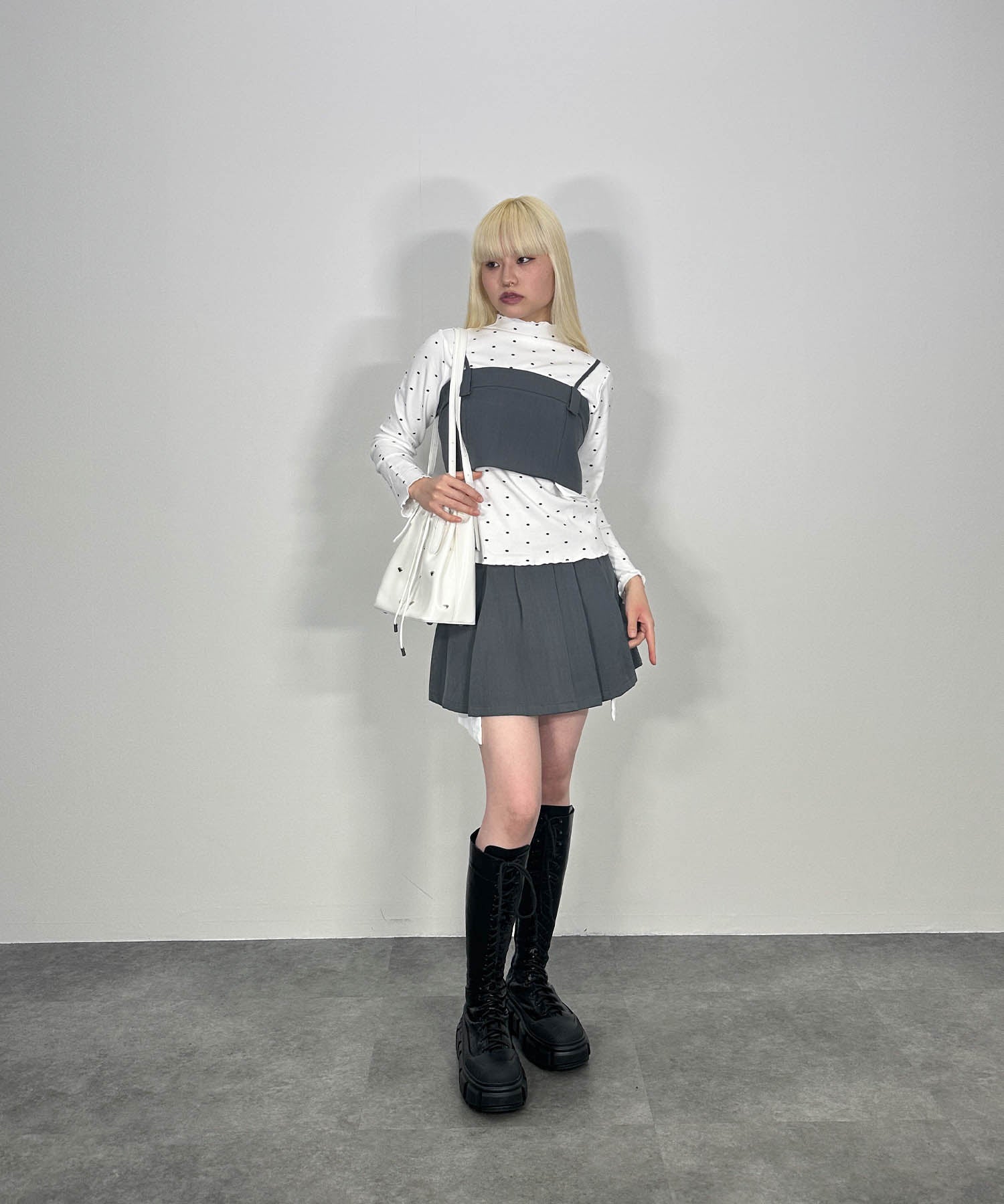 シャツレイヤードデザインセットアップ