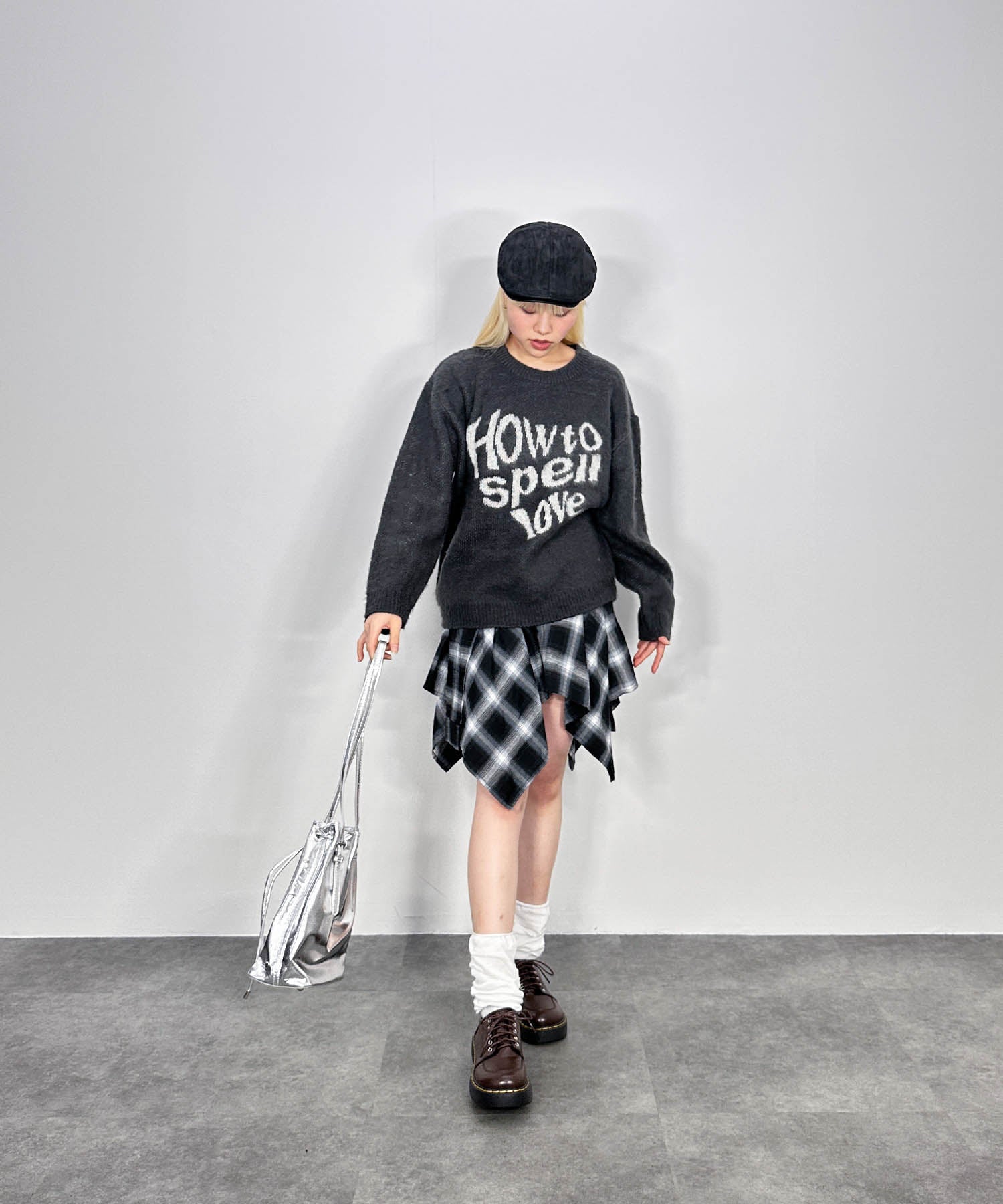 ハートドットバケットショルダーバッグ