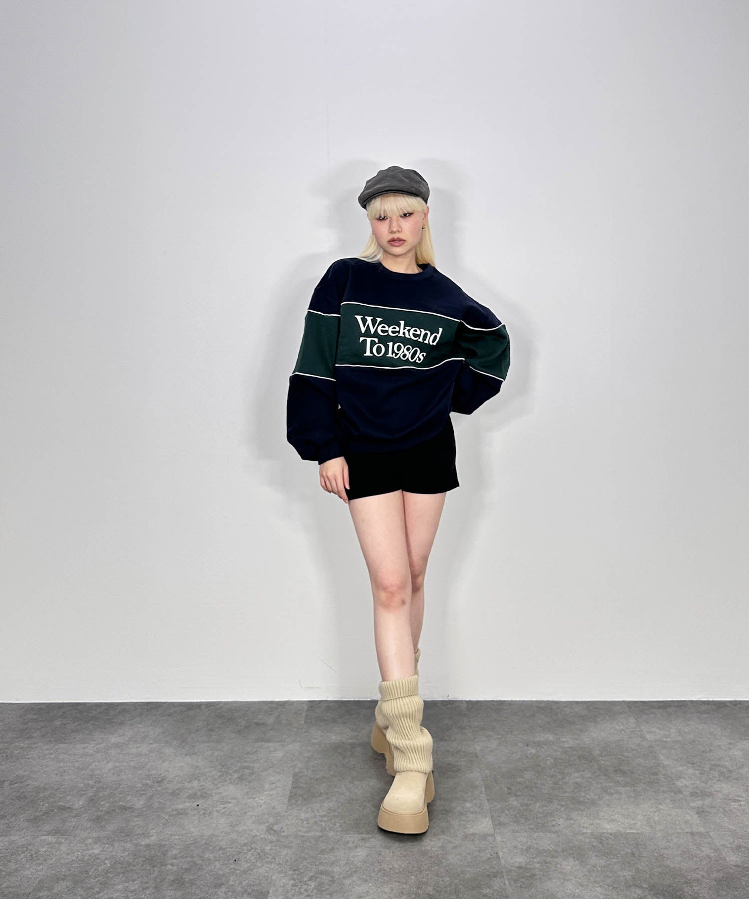 ツートンビッグトレーナー