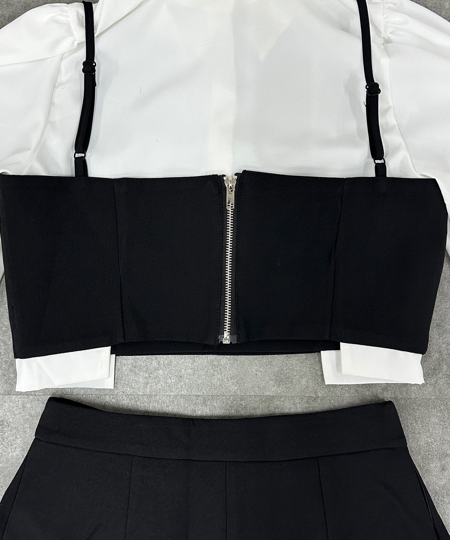 シャツレイヤードデザインセットアップ