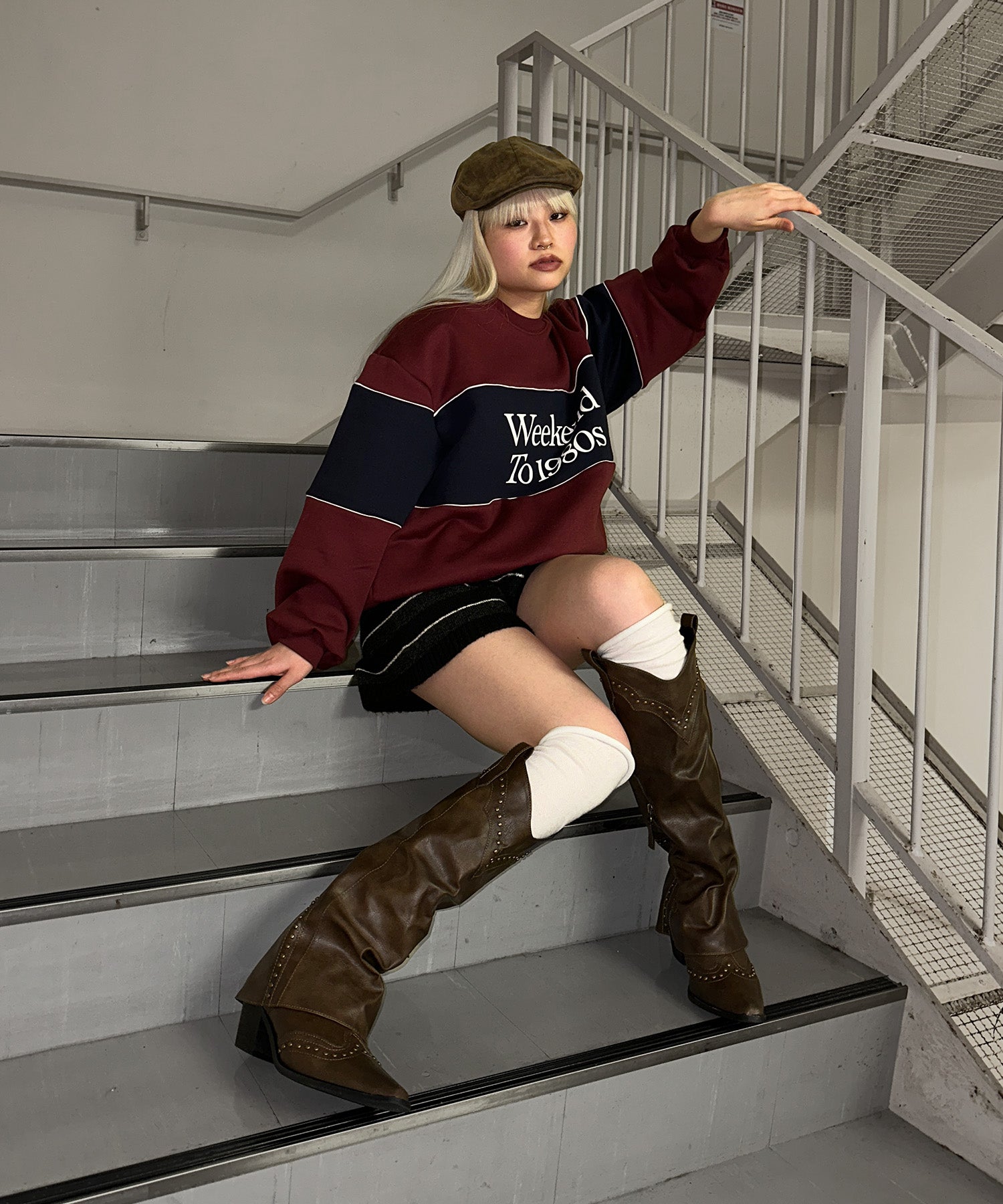 ツートンビッグトレーナー