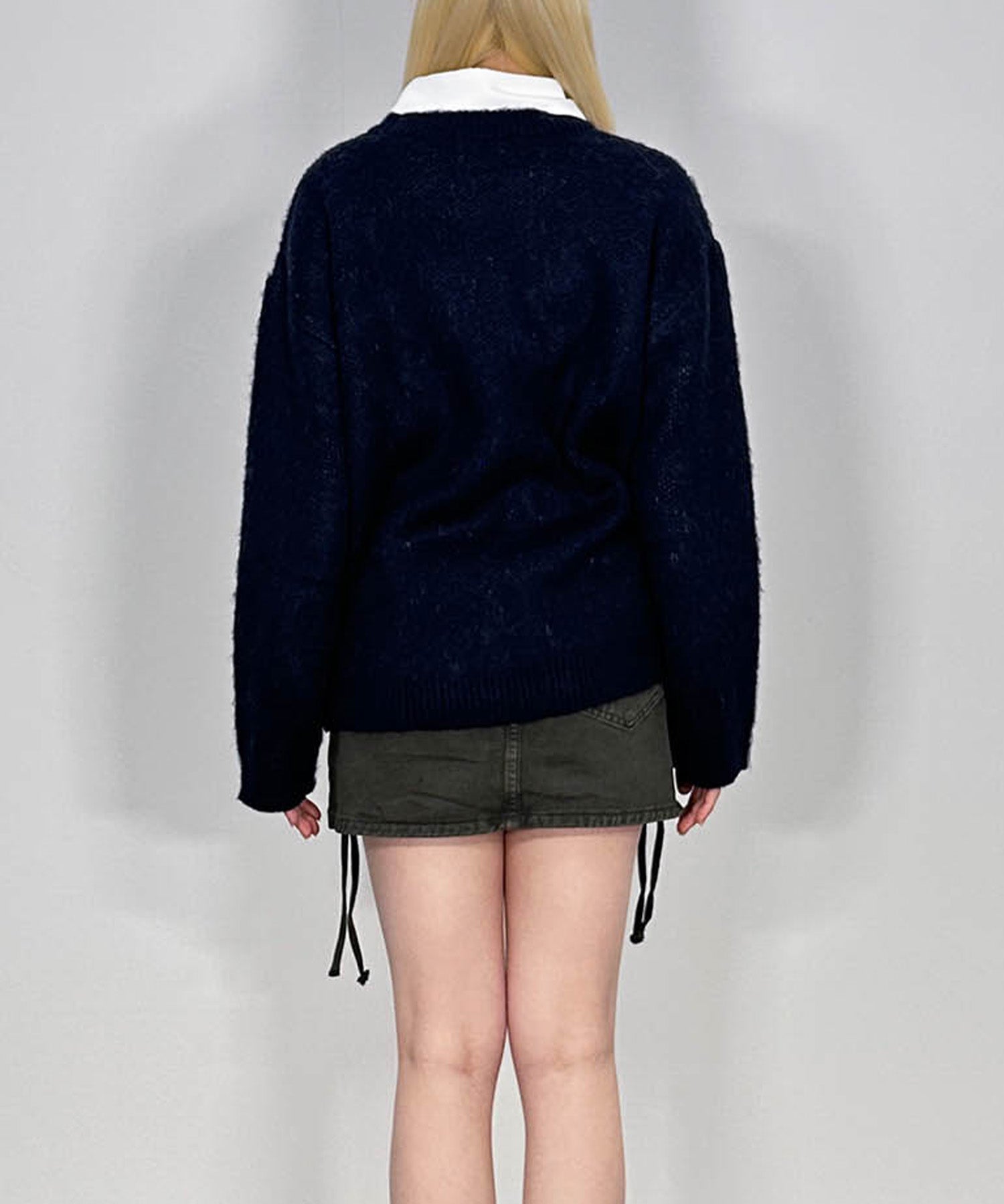 ハートレタリングニット