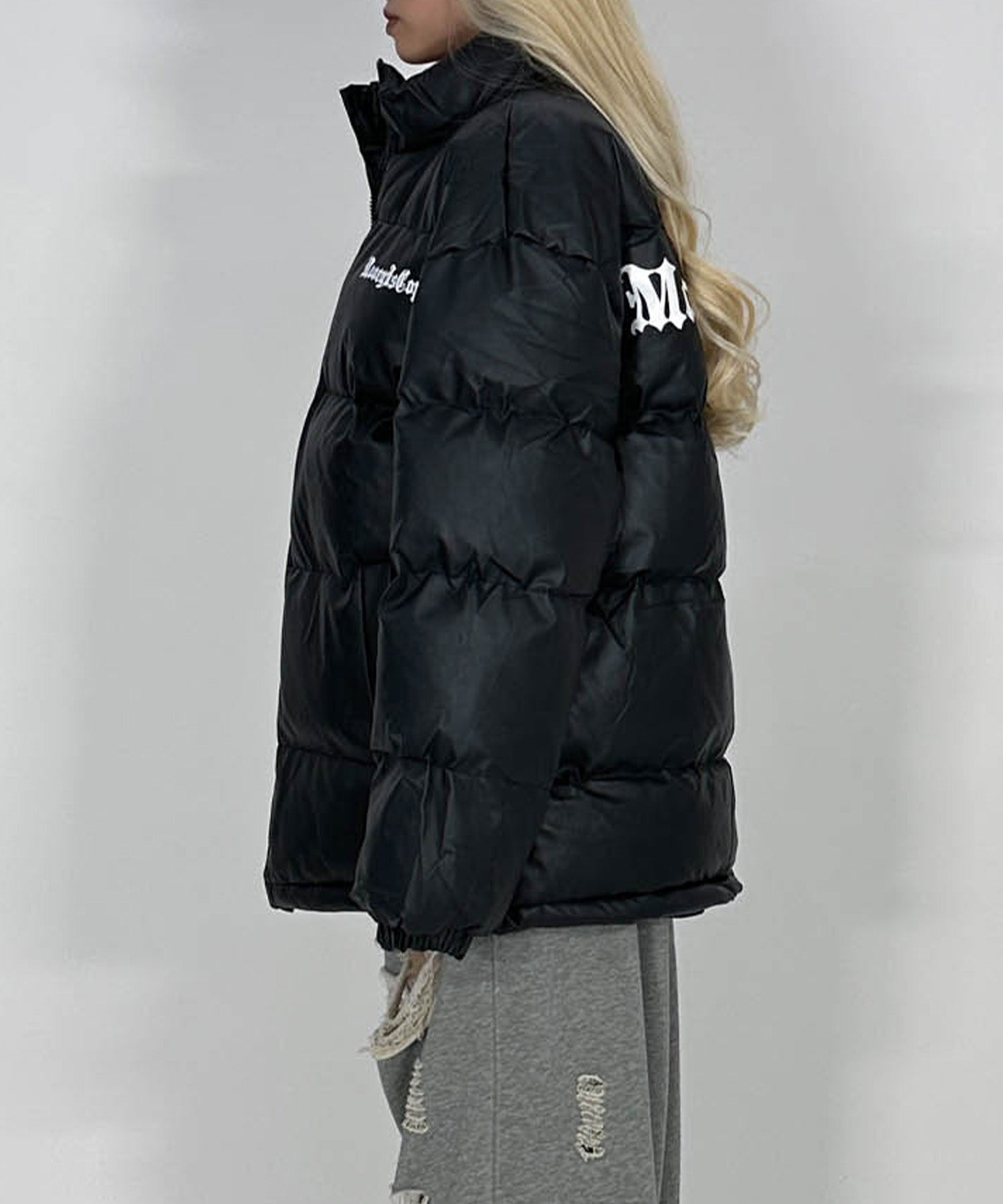 ブラックレターロゴコットンジャケット