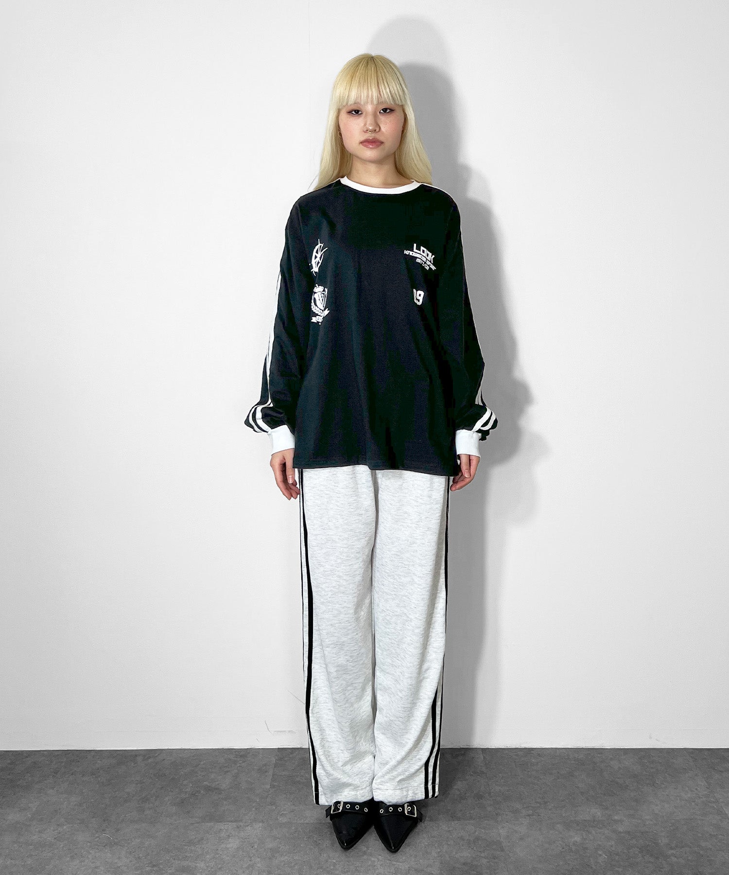 ユニフォーム風ロングTシャツ