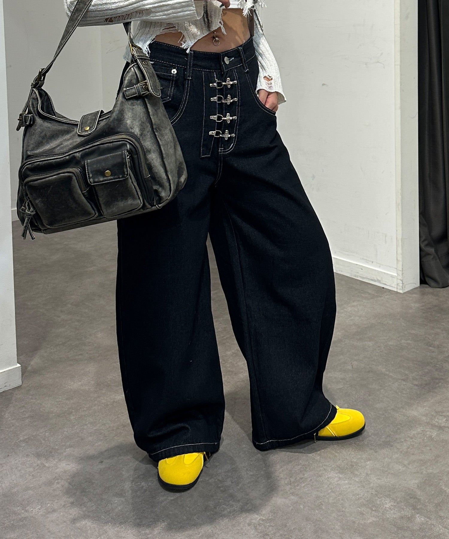 ギミックデザインバギーカーブデニム