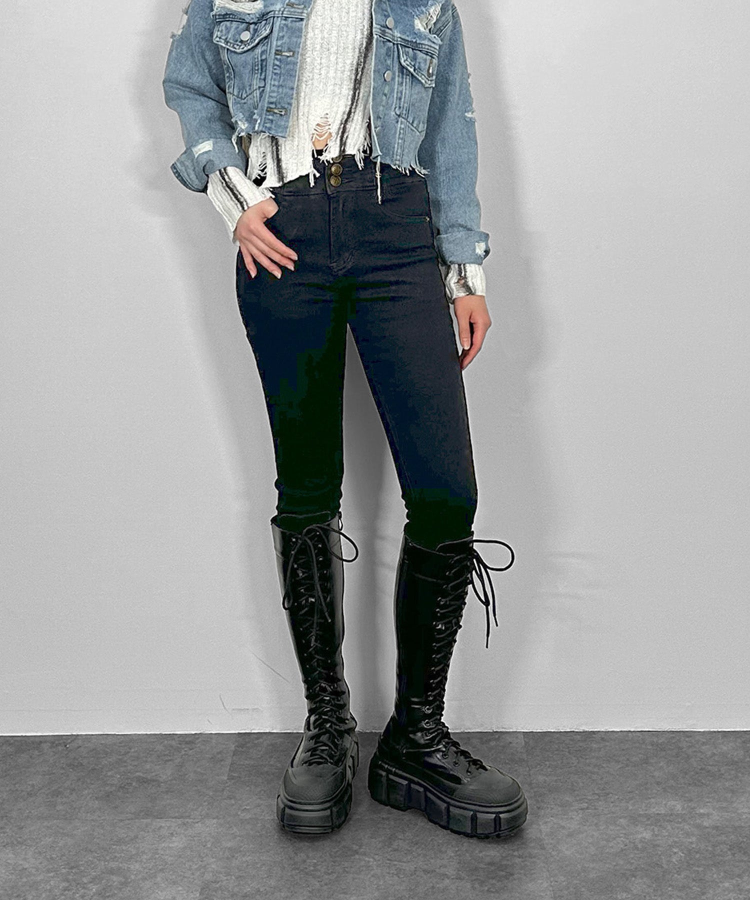 RAWCUT H/W スキニー