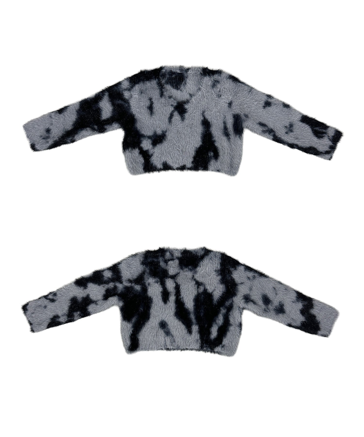 ニュアンス柄ルーズネックニット