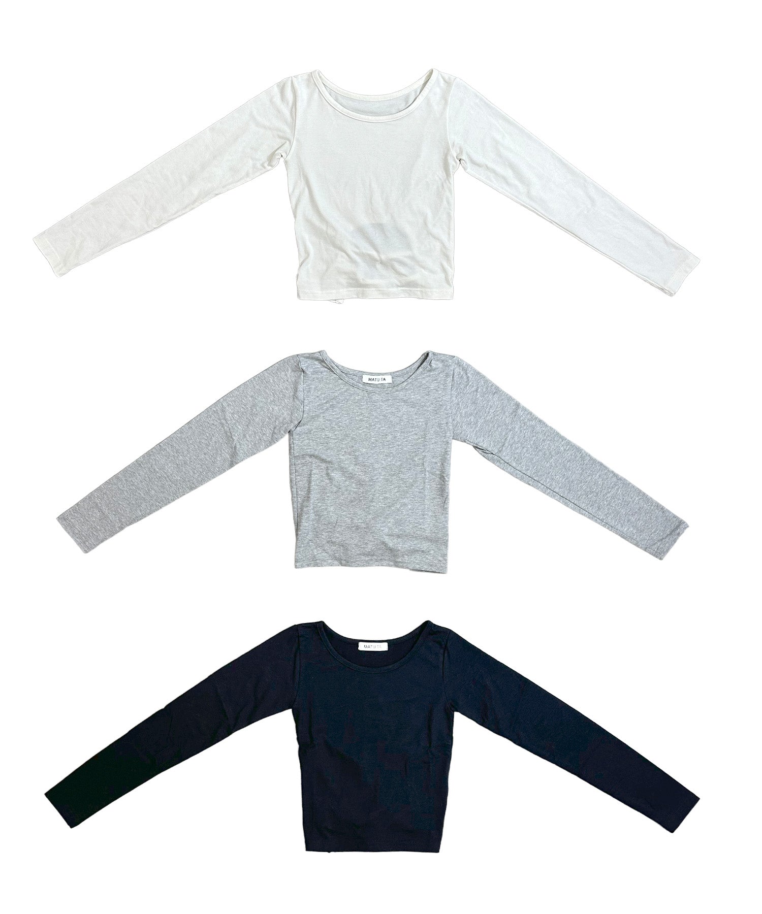 バックダブルストラップロングTシャツ