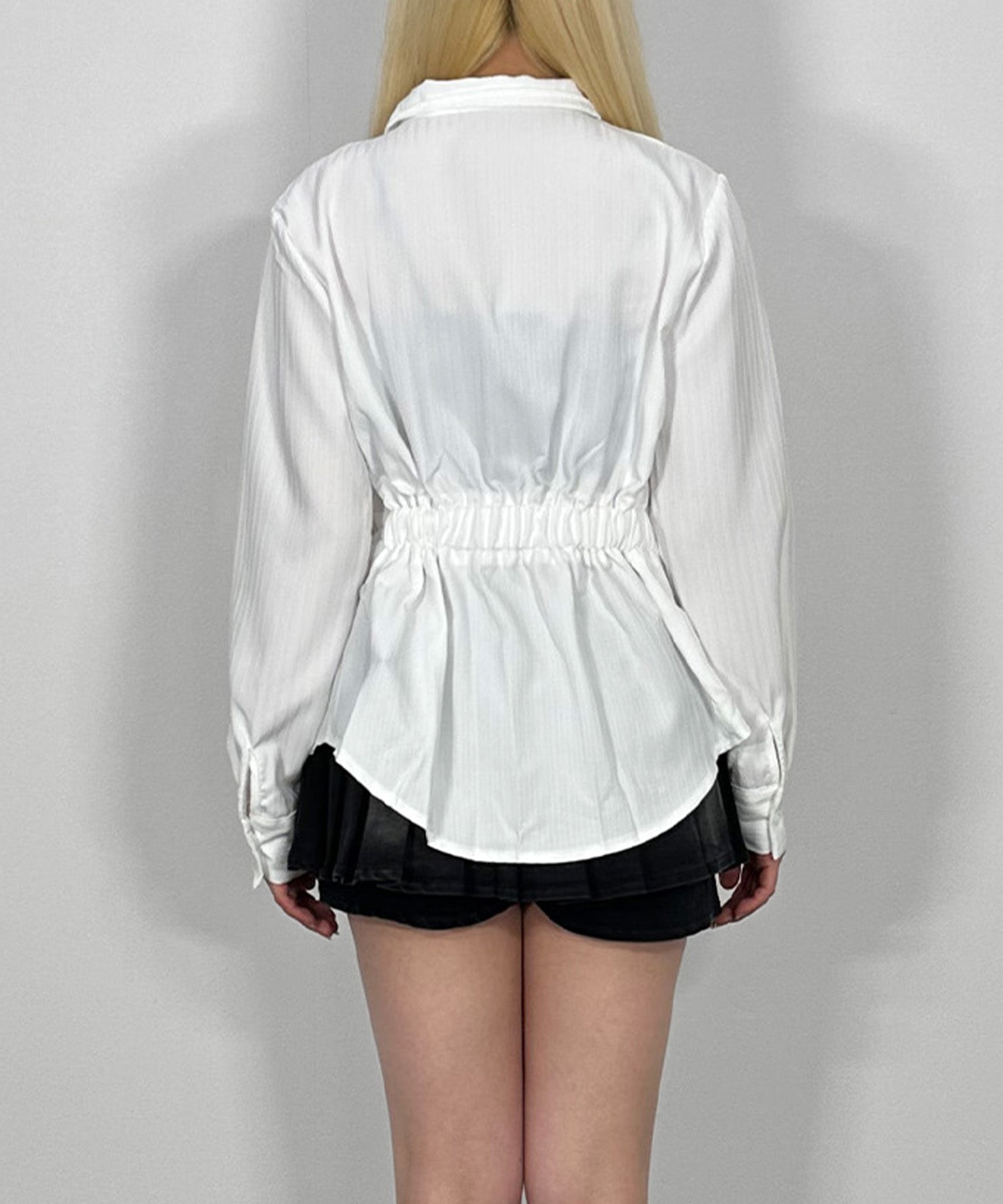 ウエストシェイプジップシャツ