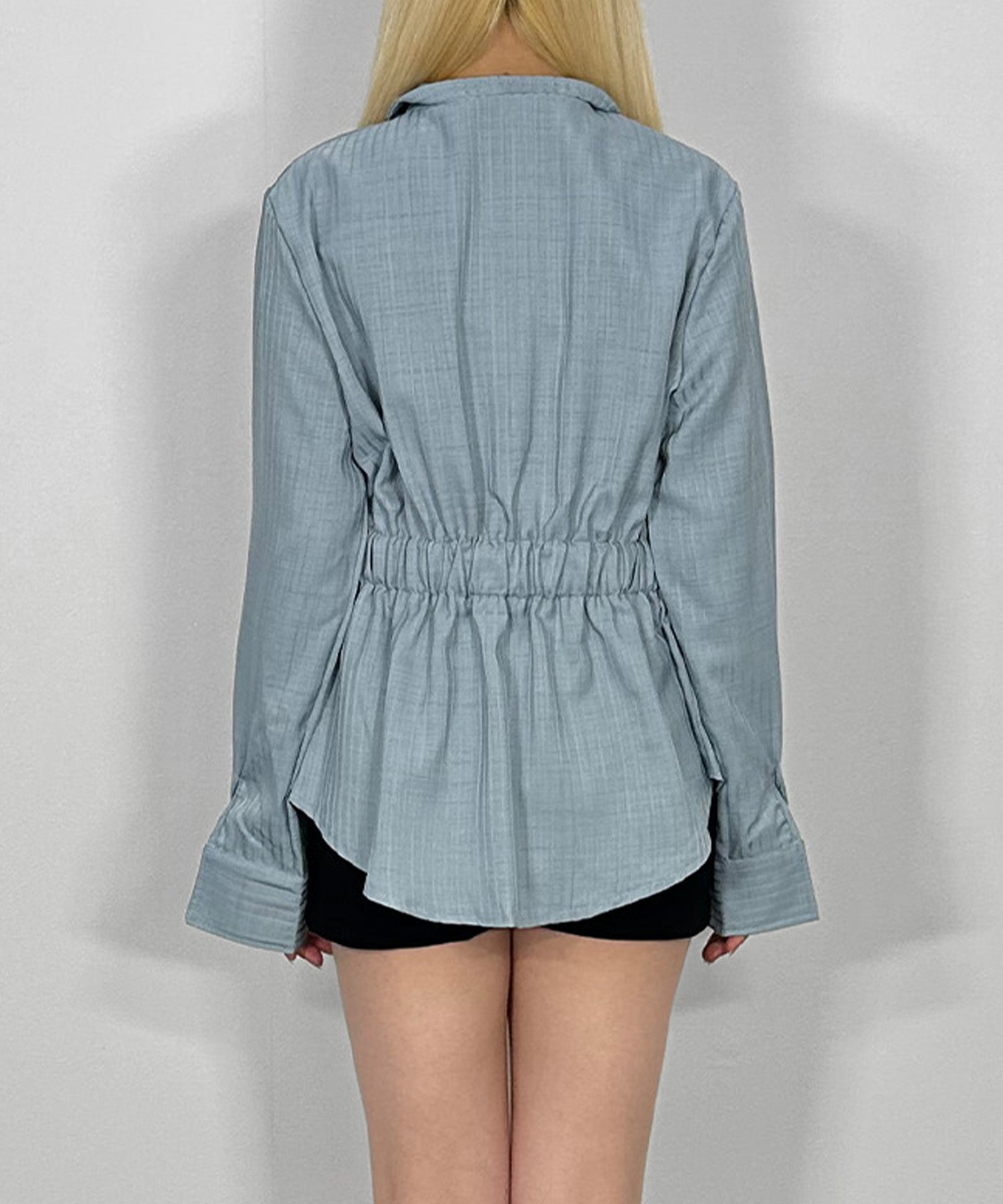 ウエストシェイプジップシャツ