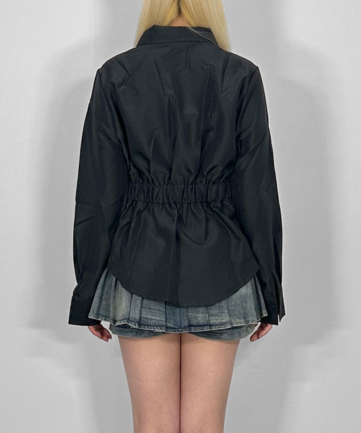 ウエストシェイプジップシャツ