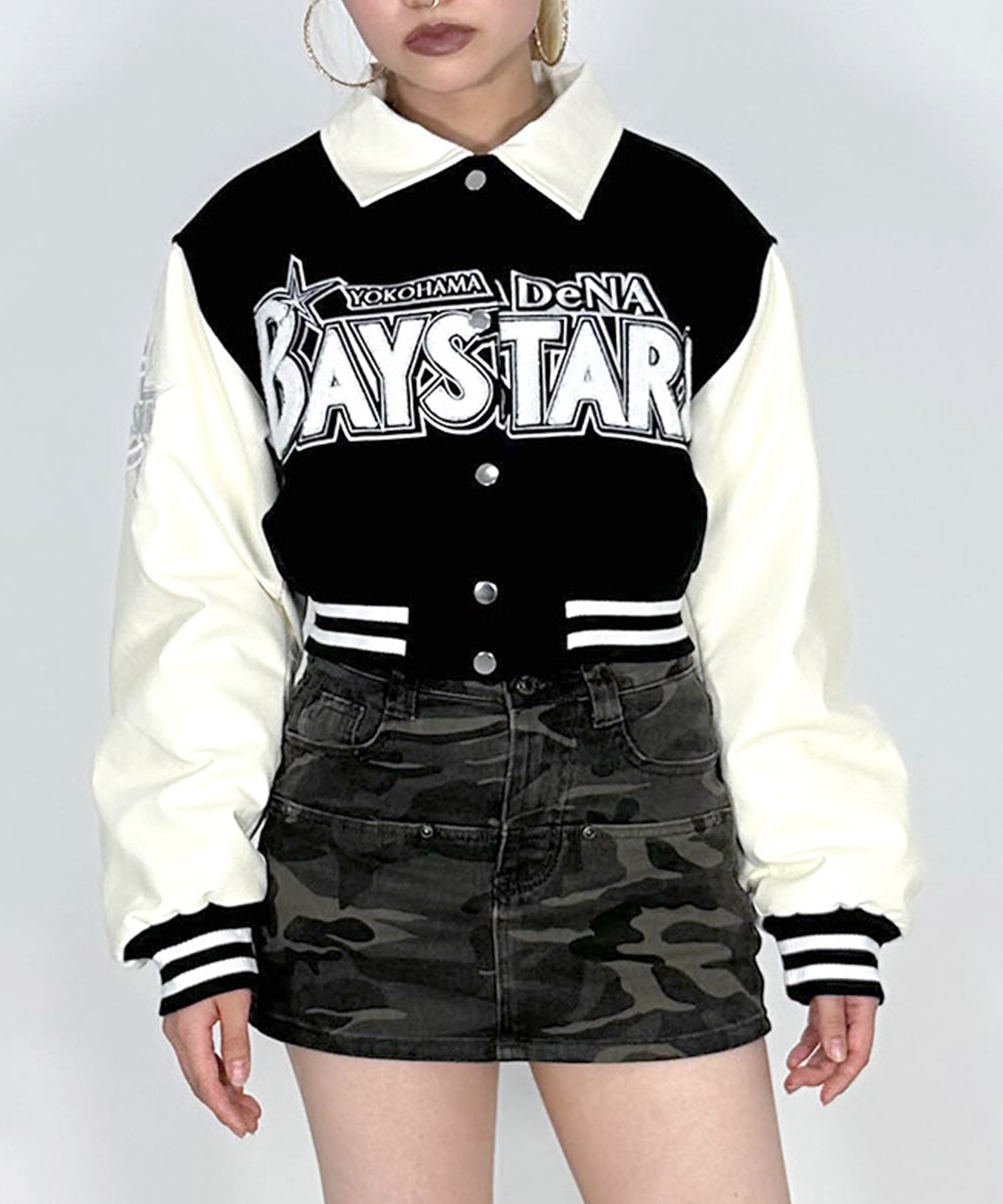 CROPPED VARSITY JACKET