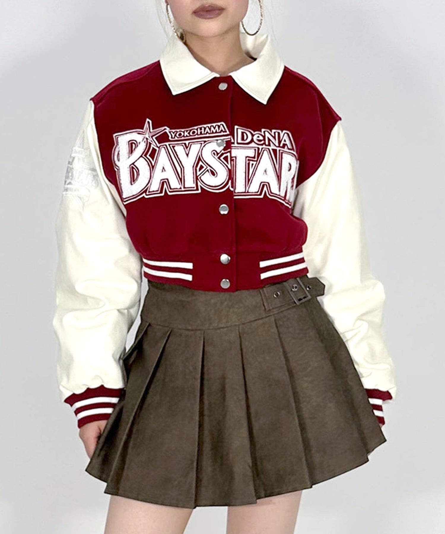 CROPPED VARSITY JACKET